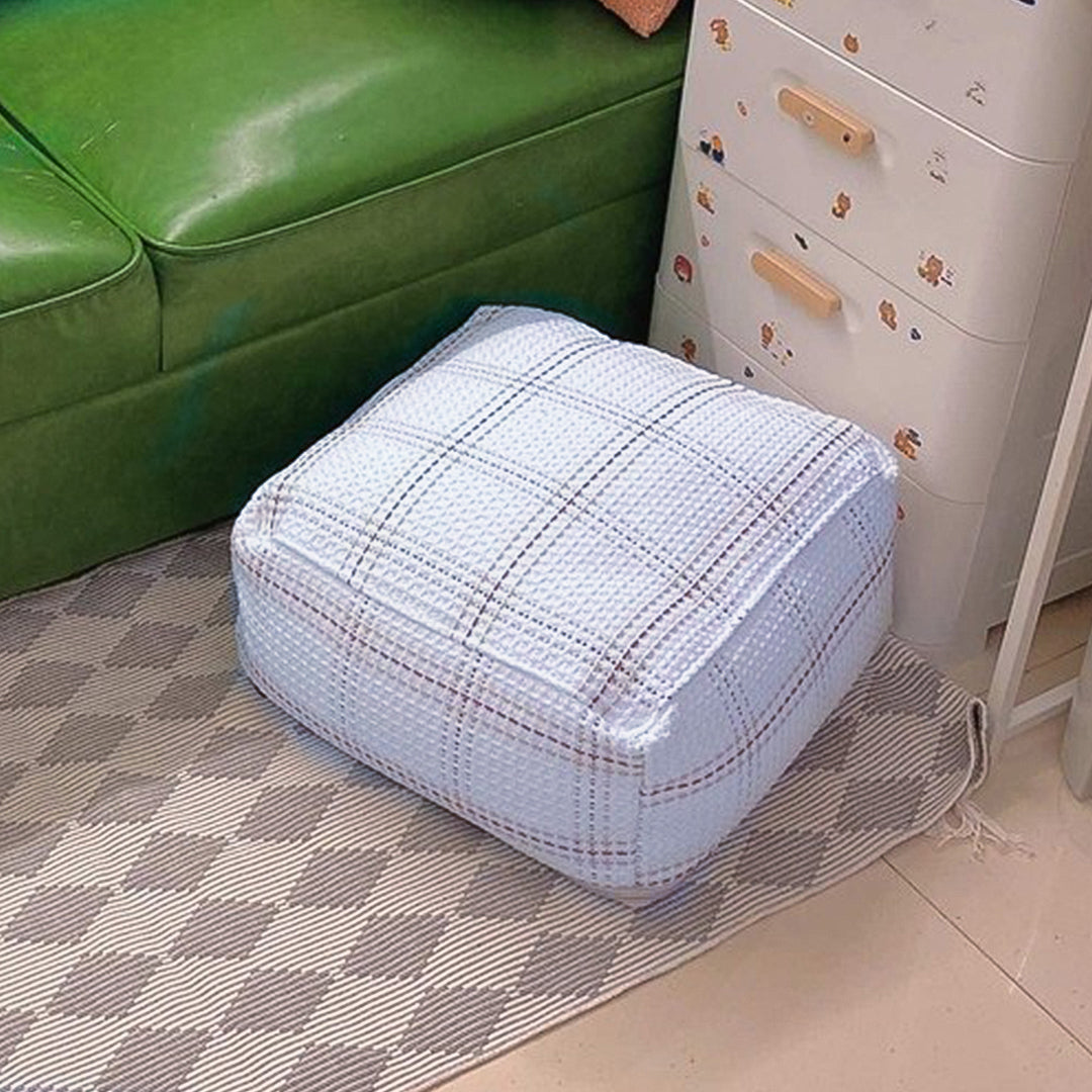 SOGA 2X 50cm Zebra Pouf Soft Polyester Fiber Pillow with EPP Particle Insert Home Decor