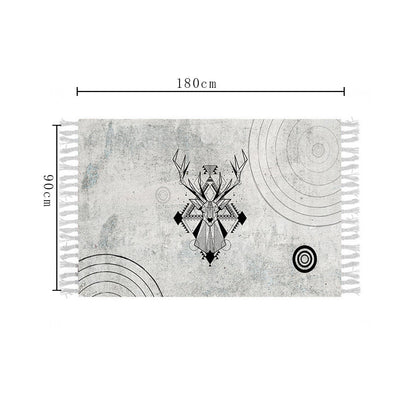 SOGA 2X 90cm Woven Minimalist Bedroom Area Rug Carpet Home Decor
