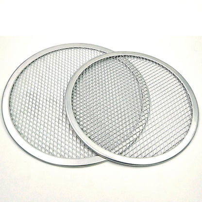 SOGA 2X 10-inch Round Seamless Aluminium Nonstick Commercial Grade Pizza Screen Baking Pan