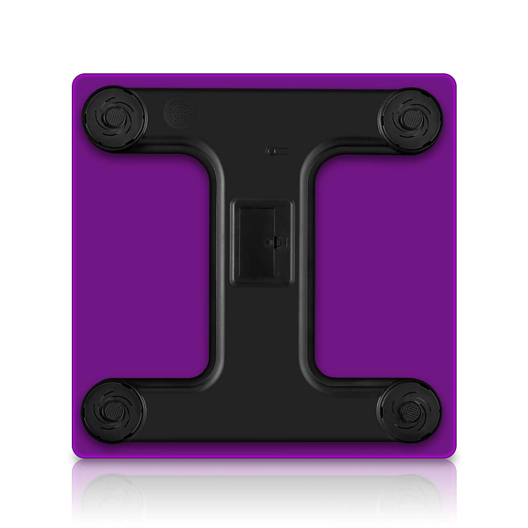 SOGA 2X Digital Body Fat Scale Bathroom Scales Weight Gym Glass Water LCD Purple/Pink