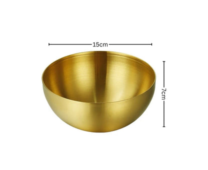 SOGA 15cm Gold Salad Bowl with Model 201 Elegant and Durable Kitchen Essential
