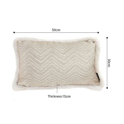 SOGA 2X 30cm  Wabi-sabi Cushion Herringbone Lumbar Throw Pillow