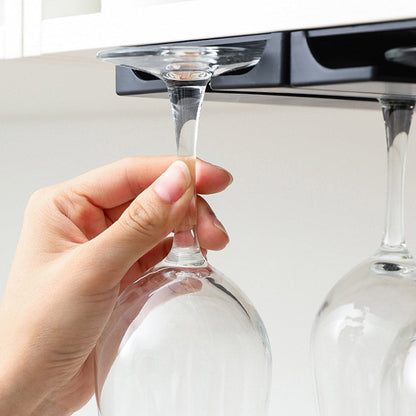 SOGA 64cm Wine Glass Holder Hanging Stemware Storage Organiser Kitchen Bar Restaurant Decoration