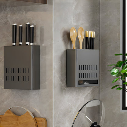 SOGA 2X Wall Mounted Kitchen Utensil Storage Rack Spoon Fork Chopstick Space-Saving Organiser
