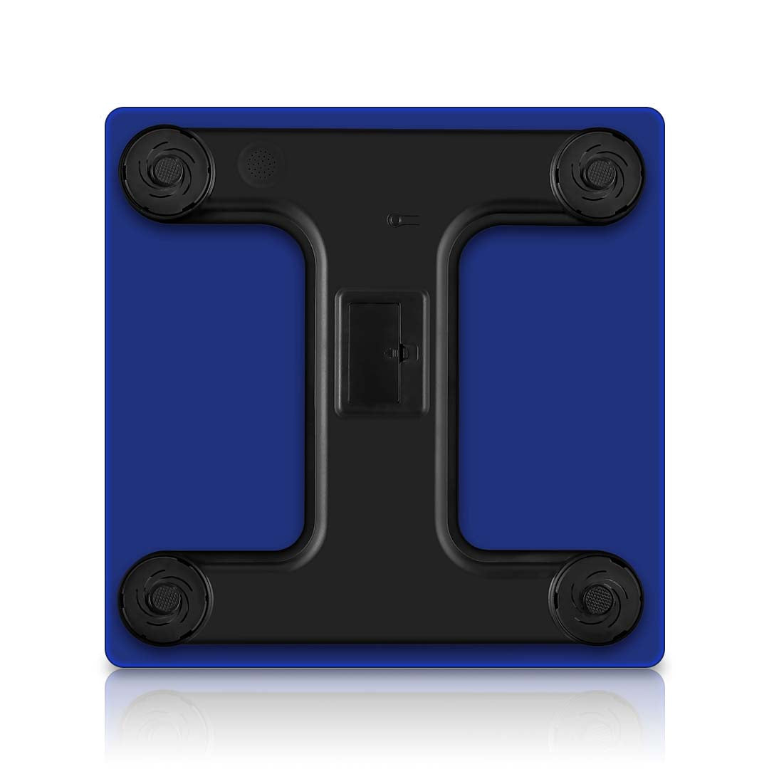 SOGA 2X Glass LCD Digital Body Fat Scale Bathroom Electronic Gym Water Weighing Scales Blue/Purple