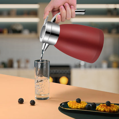 SOGA 2X 2.2L Stainless Steel Water Bottle Insulated Vacuum Flask Coffee Jug Thermal Red