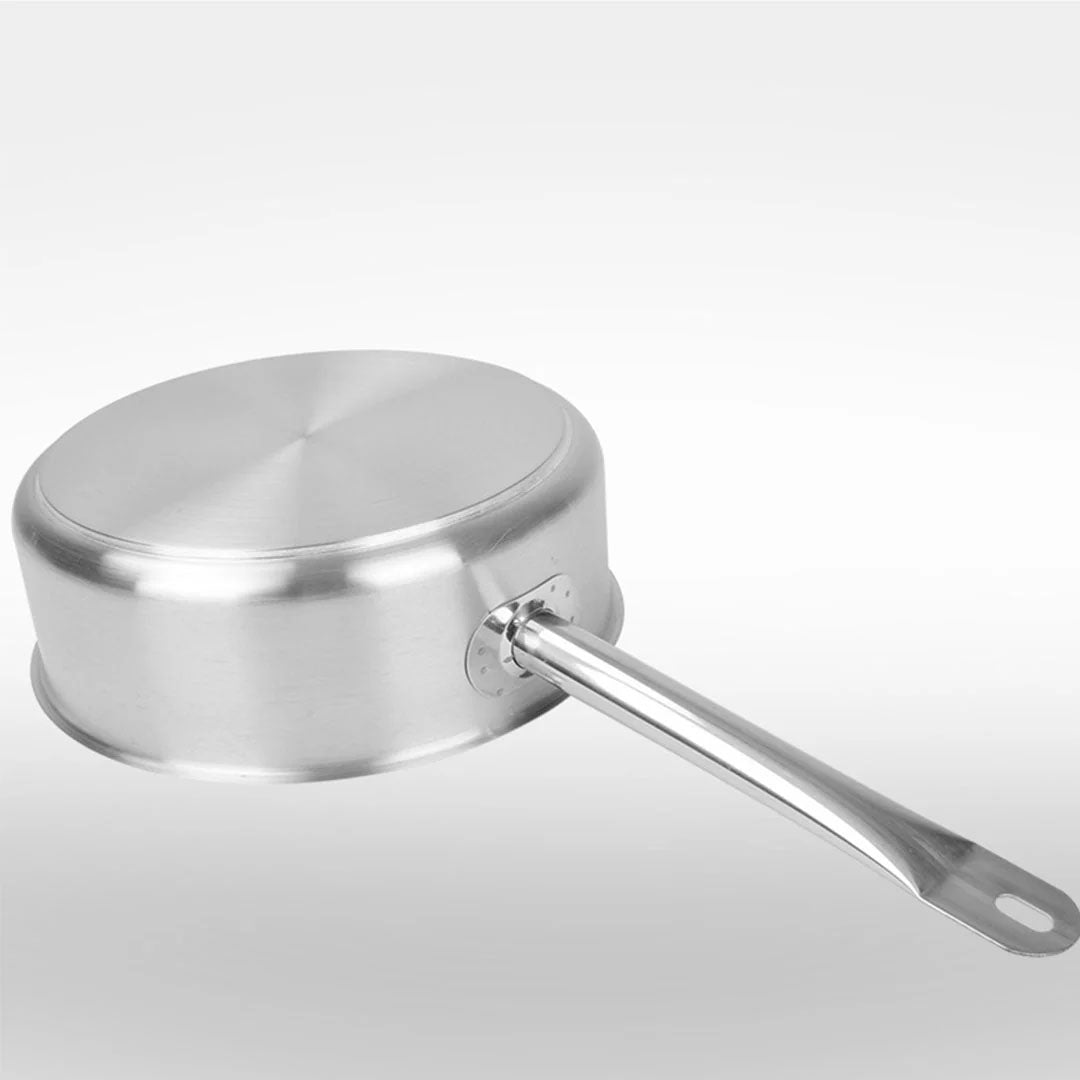 SOGA 30cm Stainless Steel Saucepan With Lid Induction Cookware With Triple Ply Base
