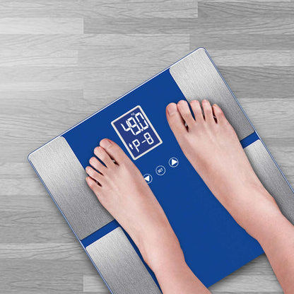 SOGA 2X Digital Electronic LCD Bathroom Body Fat Scale Weighing Scales Weight Monitor Blue