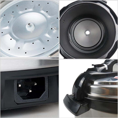 SOGA 2X Stainless Steel Electric Pressure Cooker 12L Nonstick 1600W
