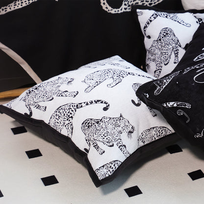 SOGA 2X 45cm Throw Pillow White Leopard Light Luxury Decorative Cushion for Living Room