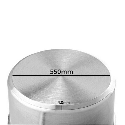 SOGA Stock Pot 130Lt 55CM Top Grade Thick Stainless Steel Stockpot 18/10