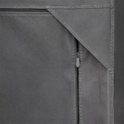 SOGA 75x45xcm Light Grey Clothes Organizer Rack with Zippered Dust Cover