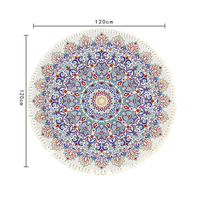 SOGA 2X 120cm Mandala Area Rug for Living Room Lounge Bedroom Anti-slip Doormat Home Decor