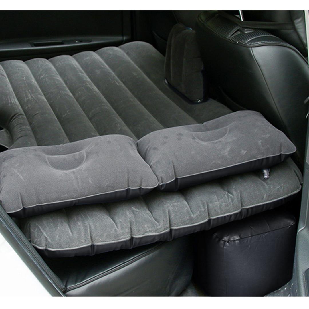 SOGA 2X Inflatable Car Mattress Portable Travel Camping Air Bed Rest Sleeping Bed Grey