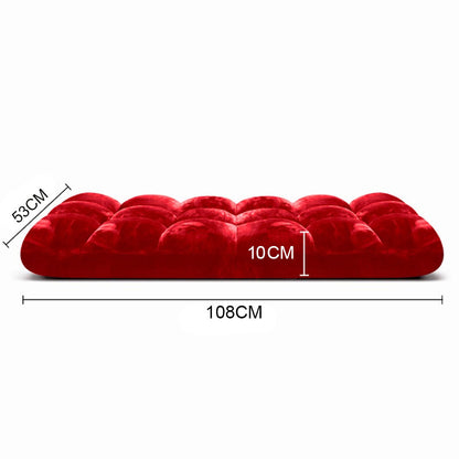 SOGA 4X Floor Recliner Folding Lounge Sofa Futon Couch Folding Chair Cushion Red
