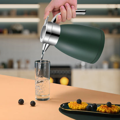 SOGA 2.2L Stainless Steel Water Bottle Insulated Vacuum Flask Coffee Jug Thermal Green