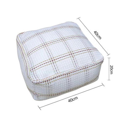 SOGA 2X 50cm Zebra Pouf Soft Polyester Fiber Pillow with EPP Particle Insert Home Decor