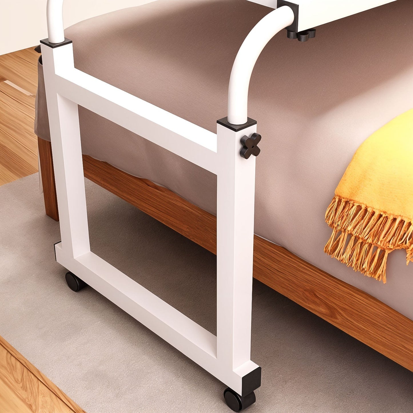 SOGA 2X 120x45cm Bed Laptop Desk/Table with Movable Wooden Cross for Versatile Home Office Use