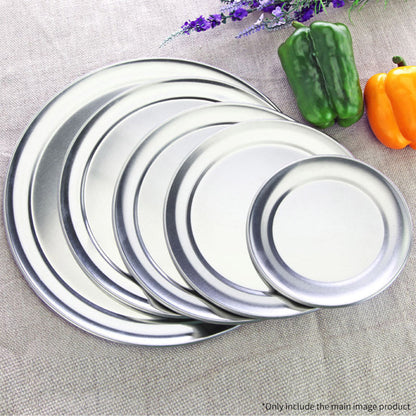 SOGA 2X 10-inch Round Aluminum Steel Pizza Tray Home Oven Baking Plate Pan