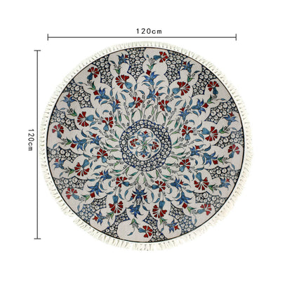SOGA 2X 120cm Mandala Area Rug for Living Room Lounge Bedroom Anti-slip Doormat Home Decor