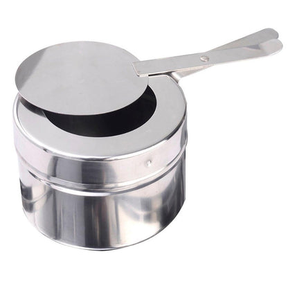 SOGA 6L Stainless Steel Chafing Food Warmer Catering Dish Round Roll Top