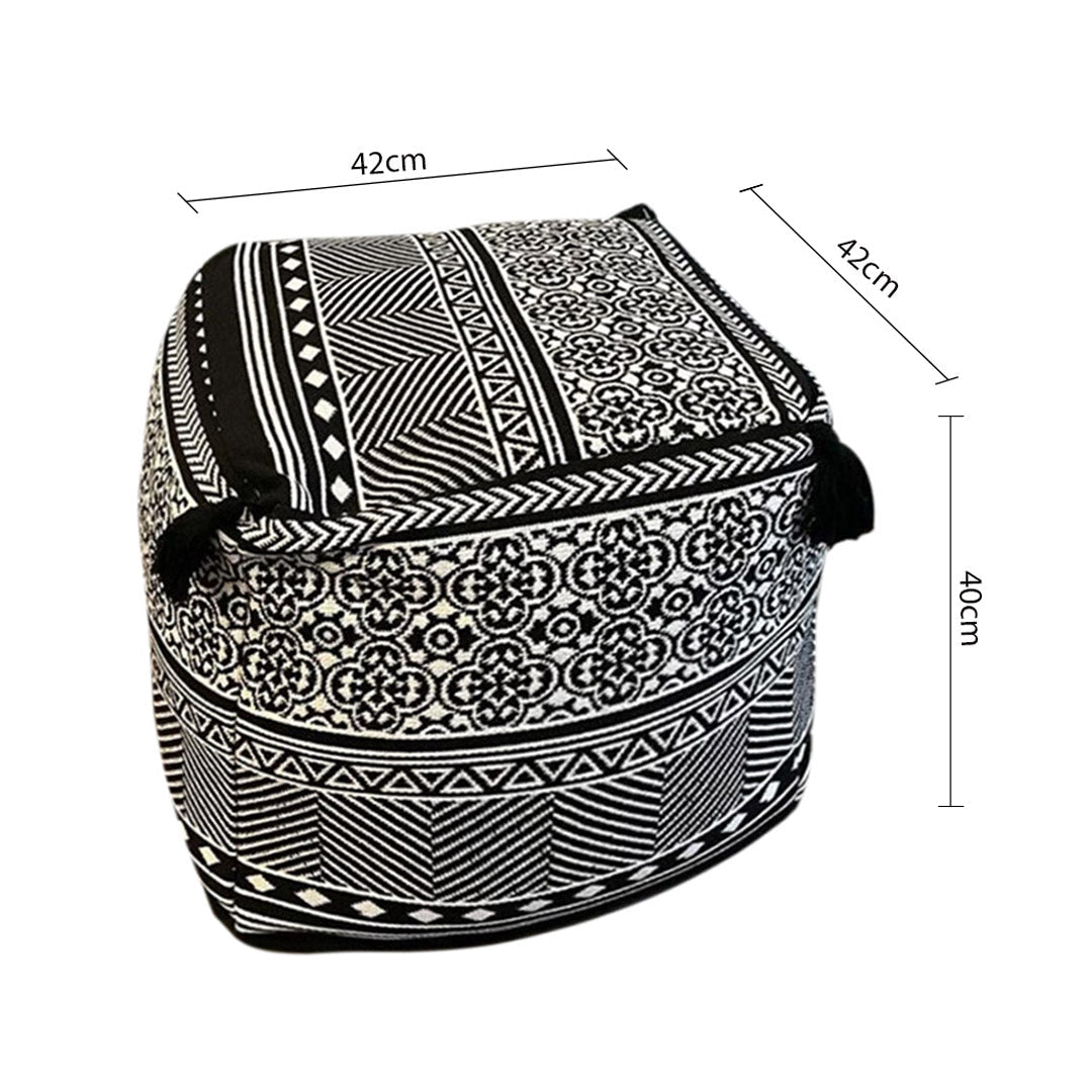 SOGA 2X 42cm Black Premium Polyester Fiber Cushion with EPP Particle Insert Home Decor