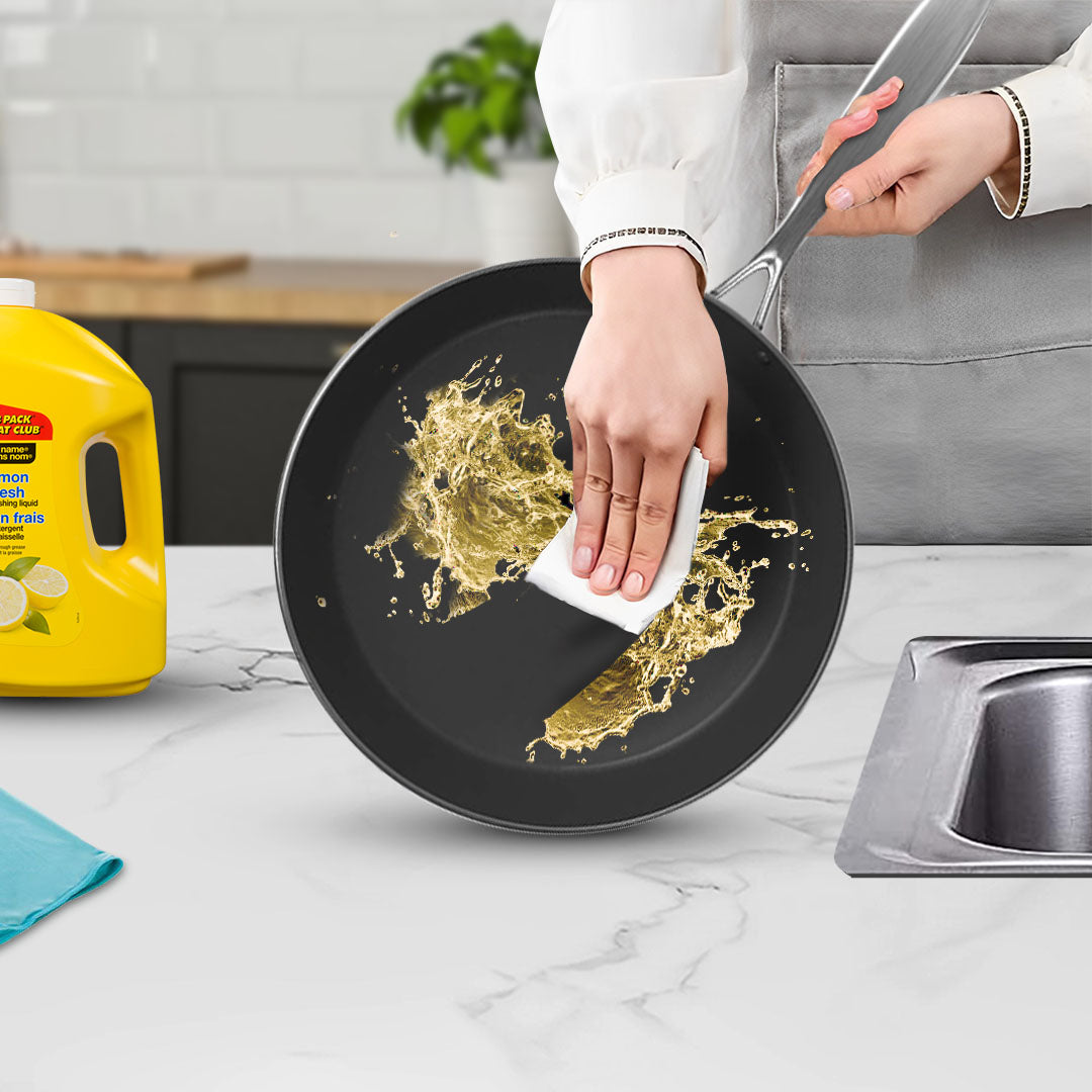 SOGA Stainless Steel Fry Pan 26cm 30cm Frying Pan Skillet Induction Non Stick Interior FryPan