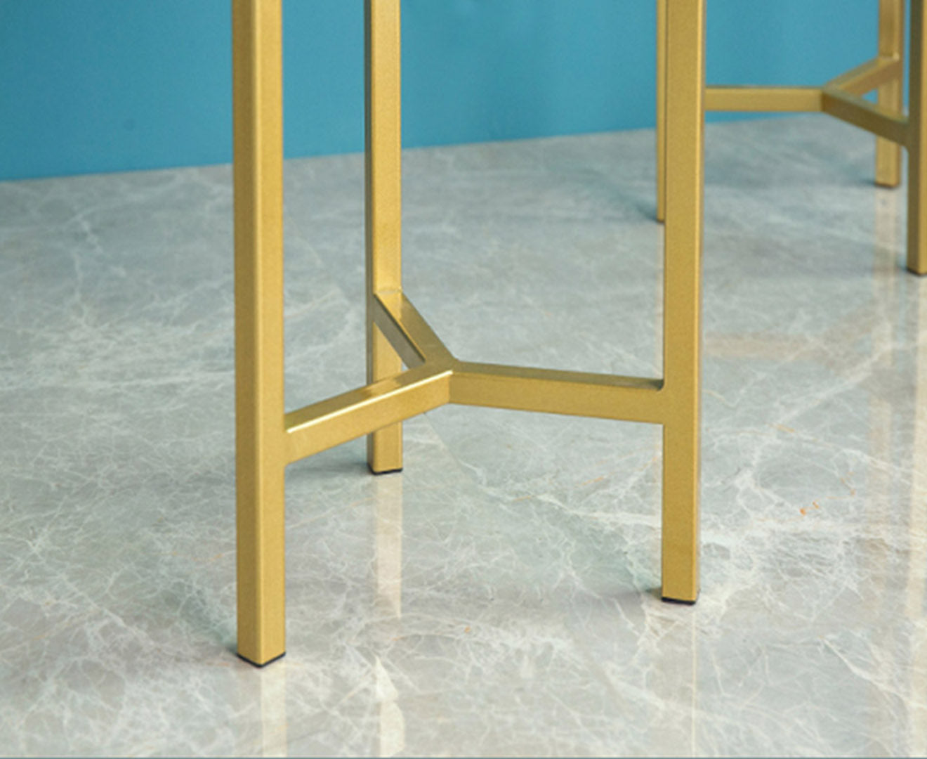 SOGA 2X 30CM Gold Metal Plant Stand with Flower Pot Holder Corner Shelving Rack Indoor Display