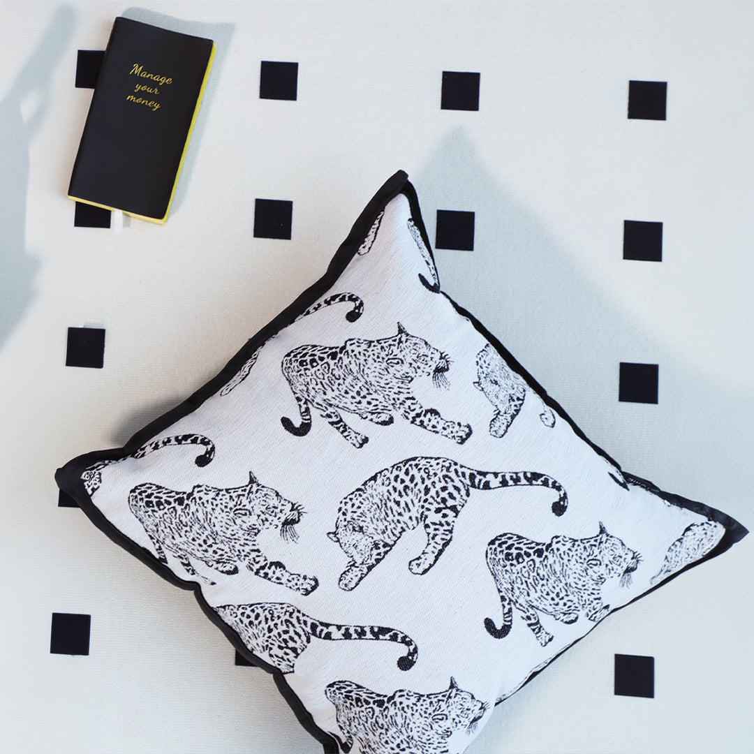 SOGA 2X 45cm Throw Pillow White Leopard Light Luxury Decorative Cushion for Living Room