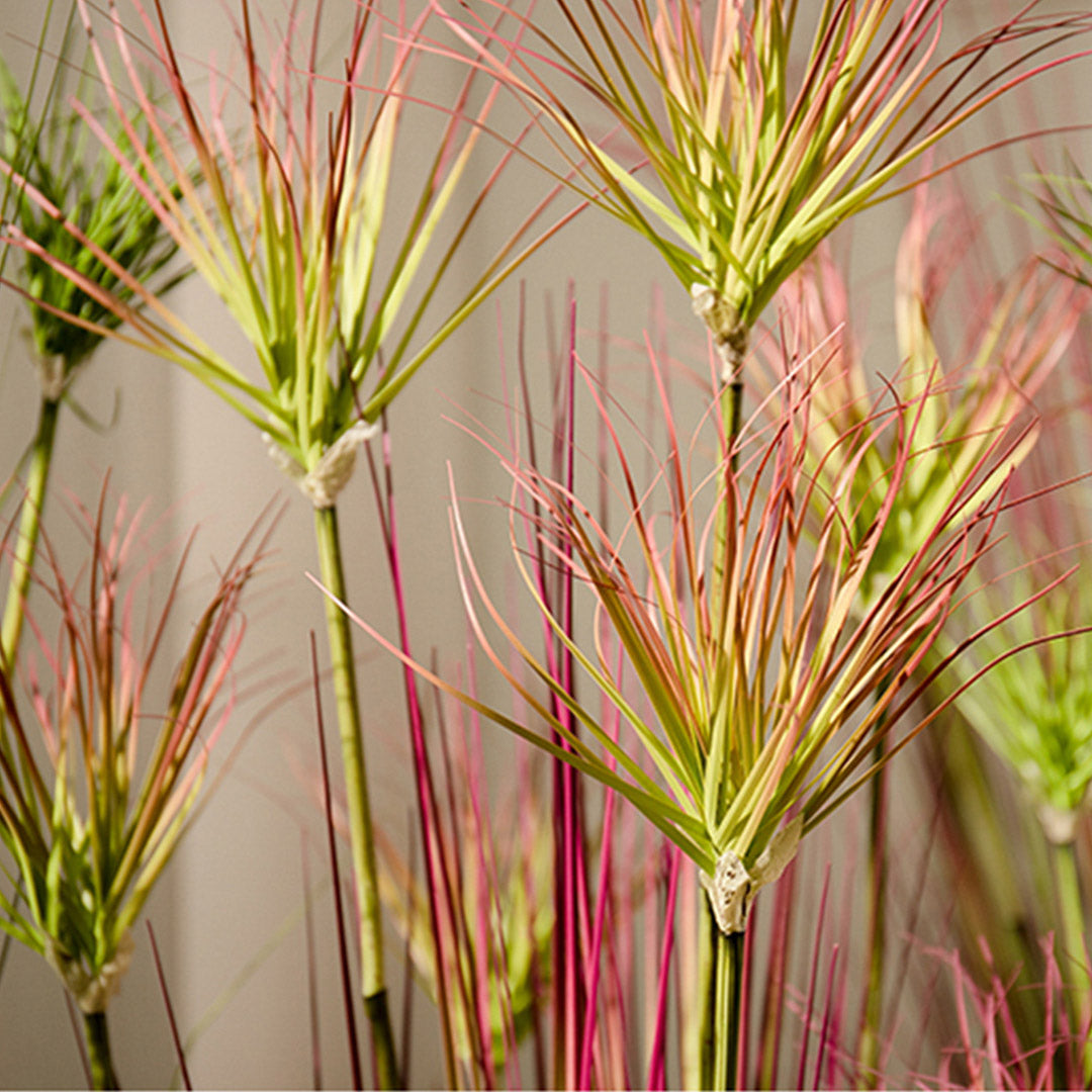 SOGA 2X 120cm Purple-Red Artificial Indoor Potted Papyrus Plant Tree Fake Simulation Decorative