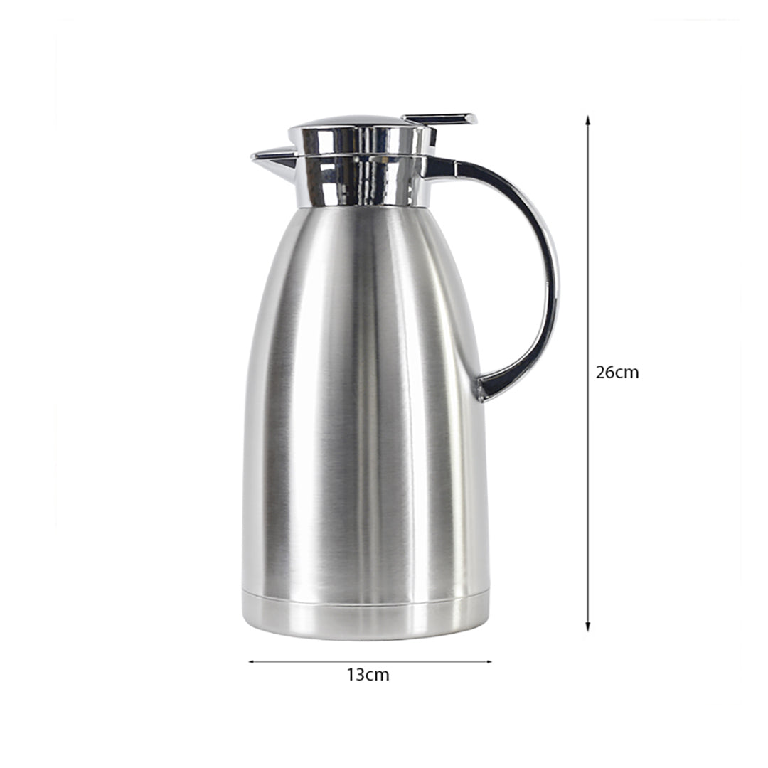 SOGA 2X 1.8L Stainless Steel Insulated Water Bottle Vacuum Flask Water Coffee Jug Thermal