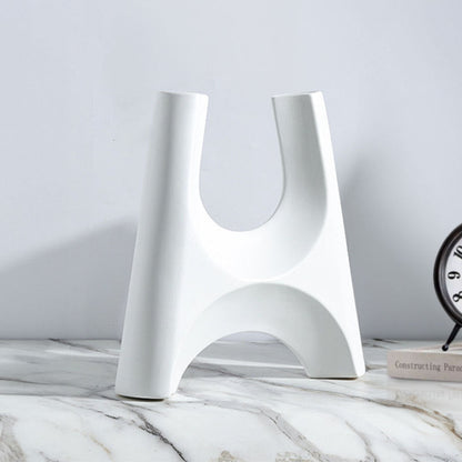 SOGA 2X 31x32cm Ornament Modern Minimalist Bottle Holder Stylish Cylindrical Stand and Plant Pots for Home Décor