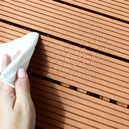 SOGA 2X 11 pcs Coffee DIY Wooden Composite Decking Tiles Garden Outdoor Backyard Flooring Home Decor