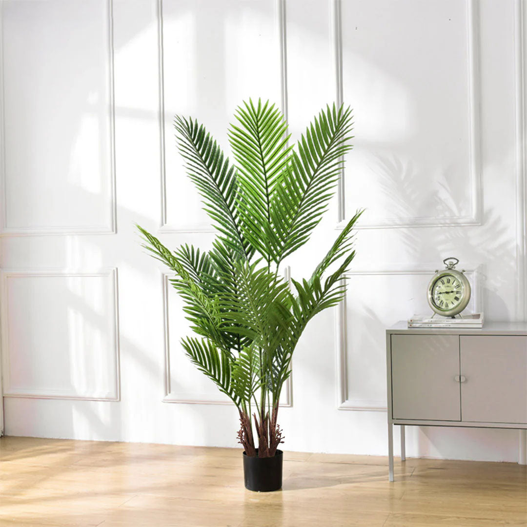 SOGA 4X 165cm Artificial Swallowtail Sunflower Fake Decoration Tree Flower Pot Plant