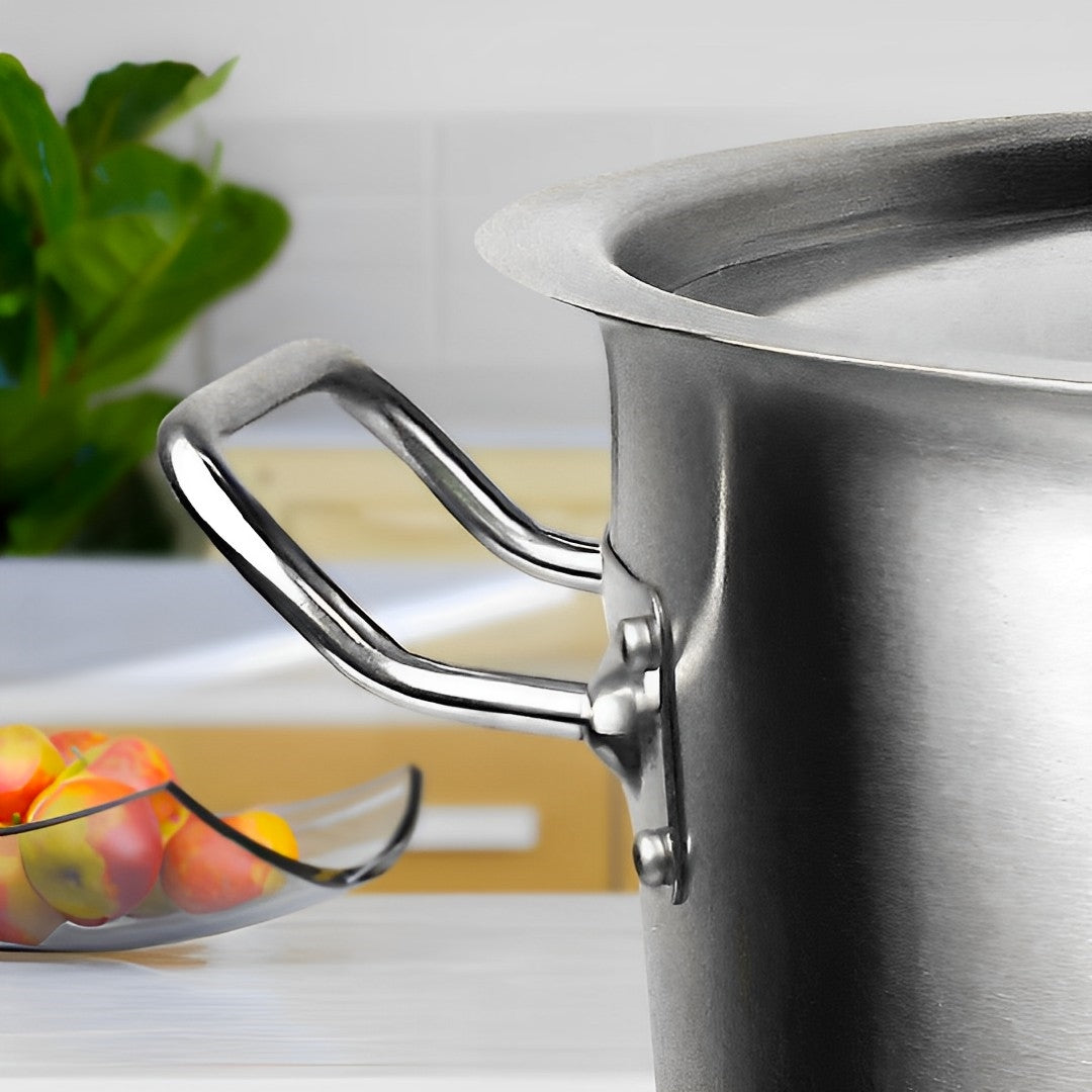 SOGA 71L 18/10 Stainless Steel Stockpot with Perforated Stock pot Basket Pasta Strainer