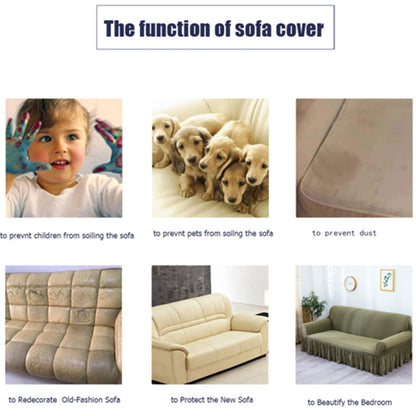 SOGA 1-Seater Checkered Sofa Cover Couch Protector High Stretch Lounge Slipcover Home Decor