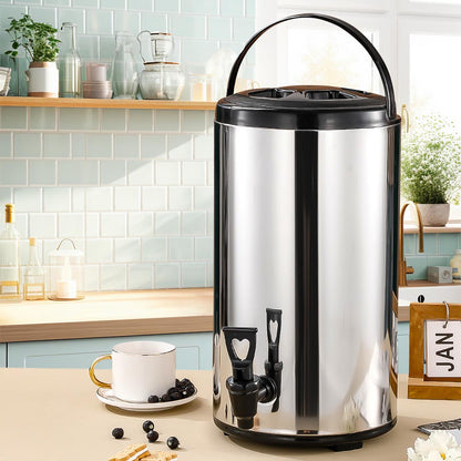 SOGA 8 x 12L Portable Insulated Cold/Heat Coffee Tea Beer Barrel Brew Pot With Dispenser