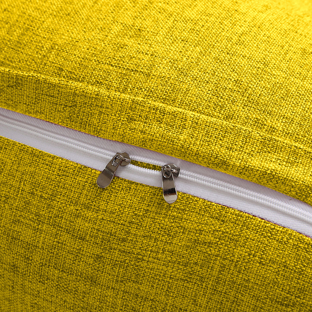 SOGA 150cm Yellow Triangular Wedge Bed Pillow Headboard Backrest Bedside Tatami Cushion Home Decor