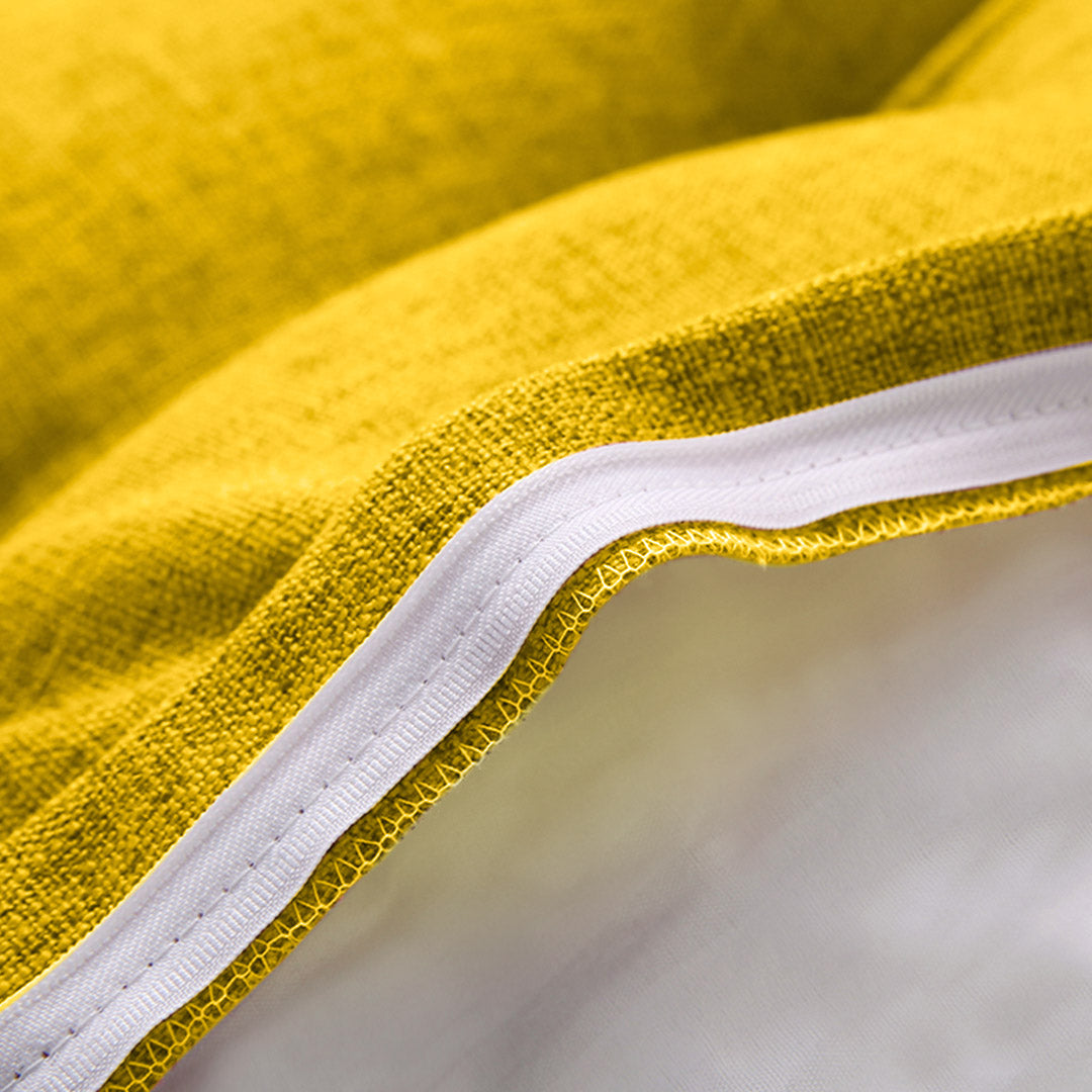 SOGA 150cm Yellow Triangular Wedge Bed Pillow Headboard Backrest Bedside Tatami Cushion Home Decor