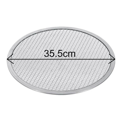 SOGA 6X 14-inch Round Seamless Aluminium Nonstick Commercial Grade Pizza Screen Baking Pan