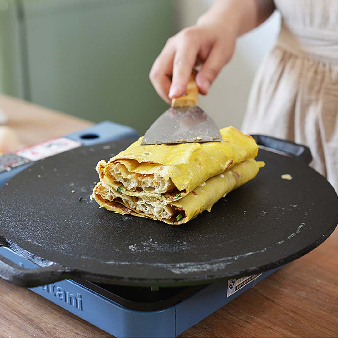 SOGA 2X 40X33cm Cast Iron Induction Crepes Pan Baking Cookie Pancake Pizza Bakeware