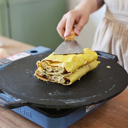 SOGA 2X 40X33cm Cast Iron Induction Crepes Pan Baking Cookie Pancake Pizza Bakeware