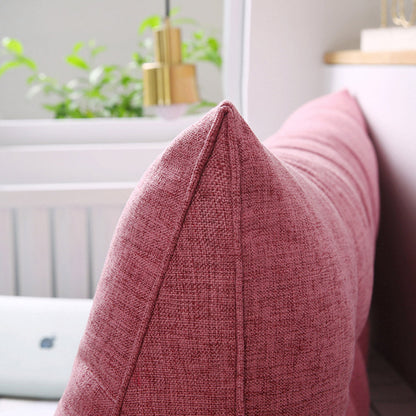 SOGA 2X 100cm Red Triangular Wedge Bed Pillow Headboard Backrest Bedside Tatami Cushion Home Decor