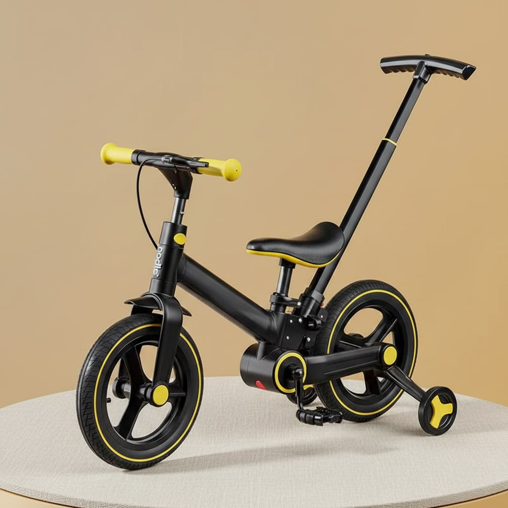 LittleVelo 4-in-1 Kids Balance Bike — premium hero shot