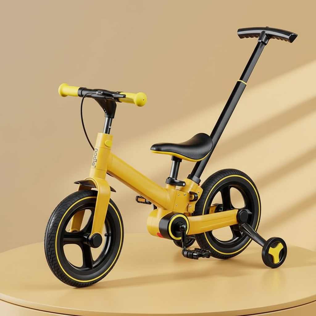 LittleVelo bike — yellow colourway