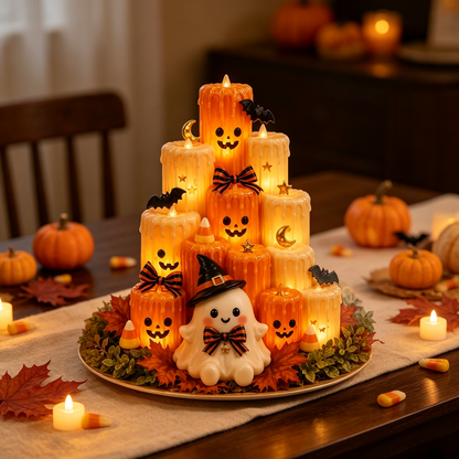 Pumpkin Electronic Candle Light — Flameless Halloween Glow 13