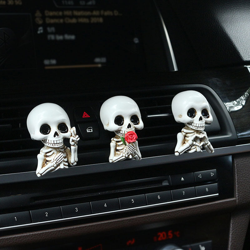 Halloween Skull Car Vent Clip — Spooky Air Freshener Charm 8