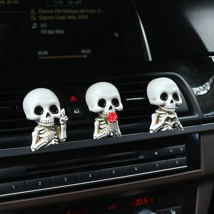 Halloween Skull Car Vent Clip — Spooky Air Freshener Charm 8
