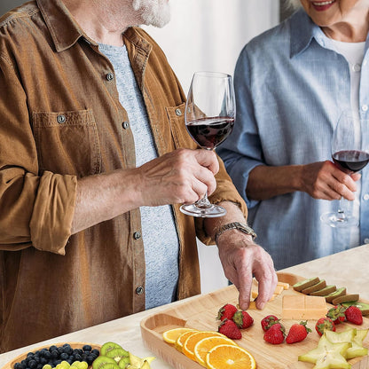 Bamboo Cheese Board & Knife Set – Large Charcuterie Board with Accessories Perfect Housewarming Gift for Women, Couples, Weddings & Bridal Showers | Entertain in Style