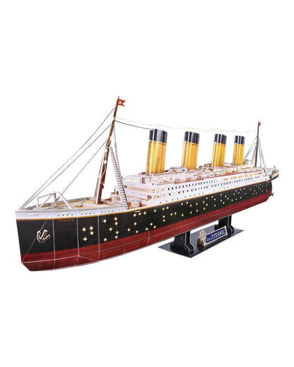 CubicFun Titanic 266 Piece 3D Model Kit with LED Lighting